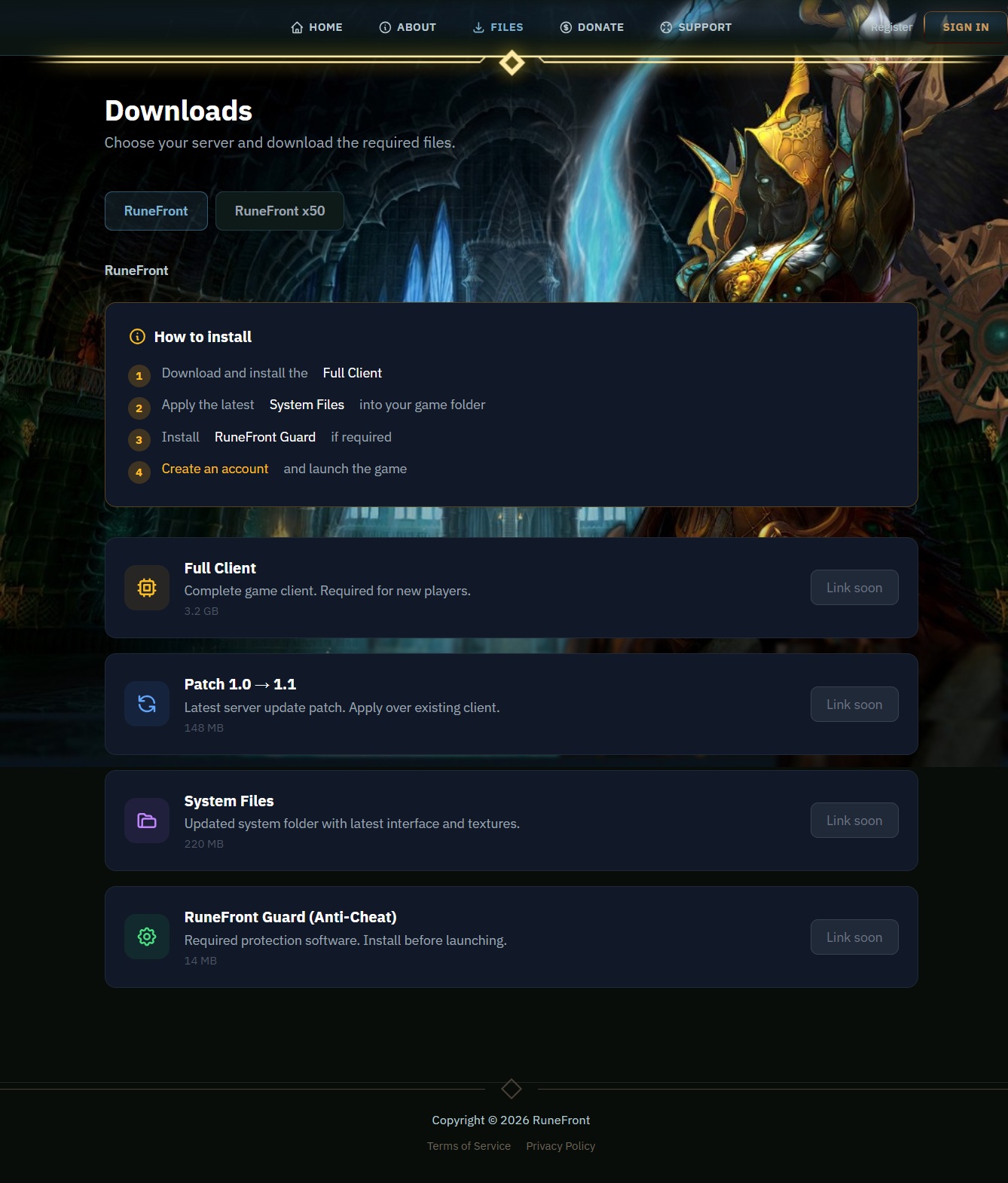 RuneFront-2 design